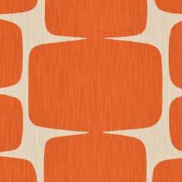 Scion Lohko Cushion Cover Orange & Grey Linen Cotton Blend - thumbnail 3