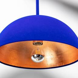 Blue Velvet Pendant Light Chandelier For Living Room, Pendant Restaurant Hanging Lamp - thumbnail 3