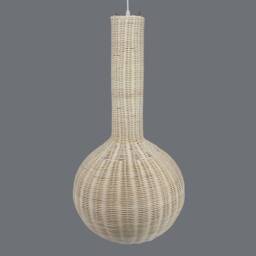 Lollipop Rattan Pendant Light - Creative Decor Lighting - thumbnail 2