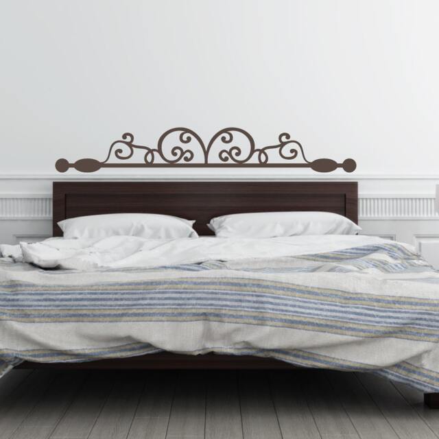 Ornamental Headboard Wall Decal - Bedroom Decoration - image 1