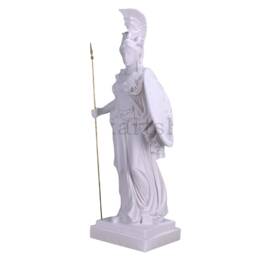 Athena Minerva Greek Roman Goddess Cast Marble Large Sculpture Statue 27.56In - 70cm - thumbnail 3