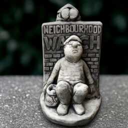 Concrete Man Sculpture Humor Figurine Stone Statue Cement Person Ornament Front Door Decoration Handmade Lover Gift Yard Art - thumbnail 1