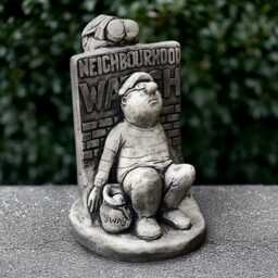 Concrete Man Sculpture Humor Figurine Stone Statue Cement Person Ornament Front Door Decoration Handmade Lover Gift Yard Art - thumbnail 2