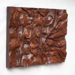 "Wooden Sculpture, Us Delivery Duty Paid, Wood Wall Art, Home Decor, Bas-Relief Wood Carving ""Creasy Matter" - thumbnail 2