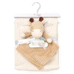 Personalised Embroidered Blanket + Giraffe Comforter Gift Set - Baby Girl Boy I Shower Newborn Coming Home Baby's 1st Gift - thumbnail 2