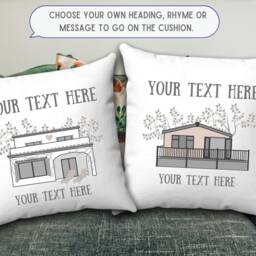 Caravan Cushion, Personalised Grandparent Gifts, Personalised Caravan Accessories, Lodge Sign, Cabin Gift For Parents, Christmas - thumbnail 2