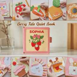 Personalized Christmas Gift For Baby, Handmade Felt Quiet Book, Customized Soft Montessori-Inspired Toy, First Birthday Present, Busy Book - thumbnail 3