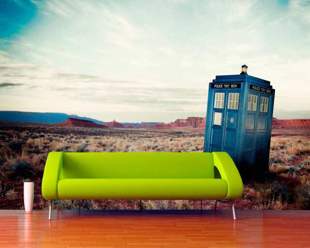 Doctor Who Tardis Large Wall Mural For Kids Removable Self Adhesivel Sci-Fi Decal Wall Decor Livingroom Peel & Stick - image 1