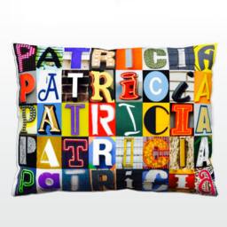 Personalized Pillow Featuring Patricia in Photos Of Sign Letters Custom Couch Cushions Colorful Pillows Photo Pillow Sofa Pillows