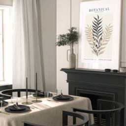 Neutral Wall Prints, Botanical Bedroom Line Art, Home Decor, Hand Drawn Plants, Set Of 3 Prints A2 A1 - thumbnail 3