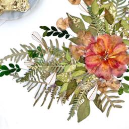 Handmade Botanical Camellia Pressed Flowers Artwork - Real Dried Flowers Australia Natives Wreath Fine Art Original Freshly Picked Stheory - thumbnail 3