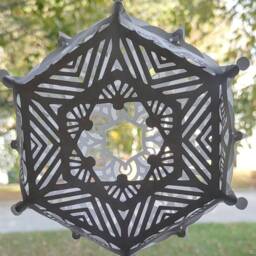 Paper Snowflake Ripples & Finials 3D Sculpture For All Year Round - thumbnail 3