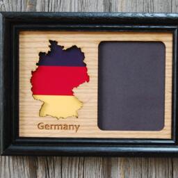 Custom Travel Picture Frame - 5x7 Holds 4x6 Photo Gift For Traveler, Destination Frame, Vacation - thumbnail 2