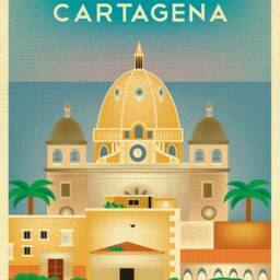 Cartagena Art, Columbia, Print, Travel, Wall Art, Columbia Art Print - Style E8-O-Cart - thumbnail 2