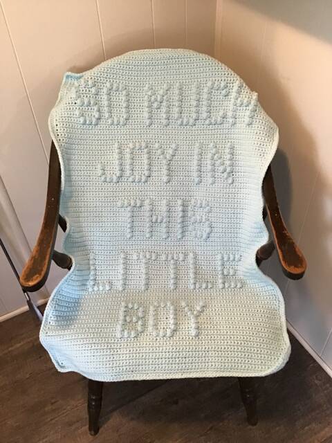 So Much Joy in This Little Boy Quick & Easy Crochet Baby Blanket