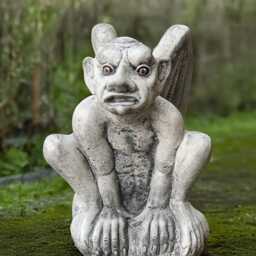 Garden Gargoyle Decoration Stone Monster Sculpture Outdoor Demon Statue Cement Large Guardian Figurine Halloween Ornament Handmade - thumbnail 3