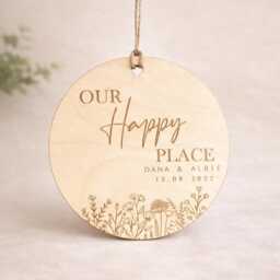 Housewarming Gift For Couple - Our Happy Place New Home - thumbnail 1