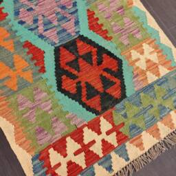 Tribal Kilim Runner, Handmade Afghan Turkish Runner Rug 233x78 cm - thumbnail 3