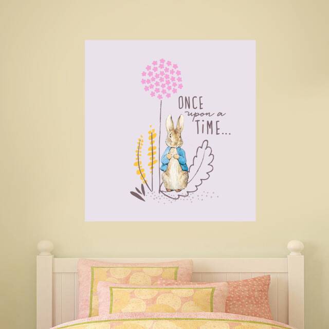 Official Peter Rabbit Dandelion Once Upon A Time Wall Sticker Mural Pb013