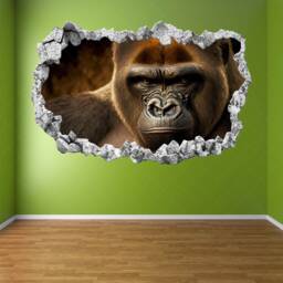 Gorilla Wall Decal Sticker Mural Poster Print Art Kids Bedroom Home Decor Ks10 - thumbnail 2