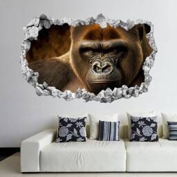 Gorilla Wall Decal Sticker Mural Poster Print Art Kids Bedroom Home Decor Ks10 - thumbnail 3
