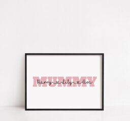 Mummy Print - Personalised & Children Gift Mother's Day - thumbnail 1