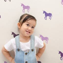 Unicorns - Vinyl Wall Decals Mythical Animal Stickers 8cm - 3.1 Inch Whimsical Fairy Tale Baby Magical Girls Nursery Kids Room D??cor - thumbnail 2