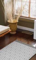 Hand-Knotted Oushak Runner Rug - Geometric Wool Hallway, Boho Farmhouse Decor - thumbnail 4