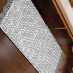 Hand-Knotted Oushak Runner Rug - Geometric Wool Hallway, Boho Farmhouse Decor - thumbnail 2