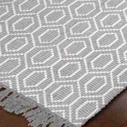 Hand-Knotted Oushak Runner Rug - Geometric Wool Hallway, Boho Farmhouse Decor - thumbnail 3