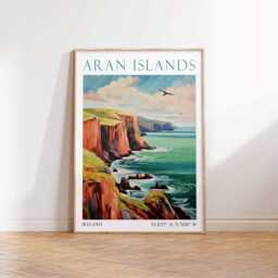 Aran Islands Travel Print - Poster, Ireland Wall Art, Gift, Art - thumbnail 2