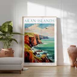 Aran Islands Travel Print - Poster, Ireland Wall Art, Gift, Art - thumbnail 3