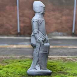 Large Medieval Knight Sculpture Concrete Warrior Statue Cement Soldier Figurine Castle Style Home Ornament Outdoor Garden Decor Gift - thumbnail 3