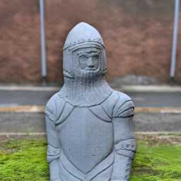Large Medieval Knight Sculpture Concrete Warrior Statue Cement Soldier Figurine Castle Style Home Ornament Outdoor Garden Decor Gift - thumbnail 2