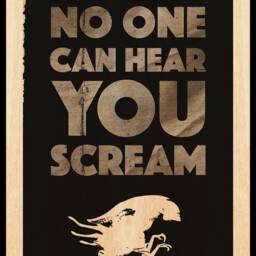 Large Wood Wall Art Alternative Alien Poster, Fanart Cinema Poster On For Movie Lover, Extra Large Film - thumbnail 2