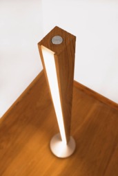 Floor Lamp Dimmable Light Wooden Standing Lamp Led 140 cm Or 55 Inch Height - thumbnail 1