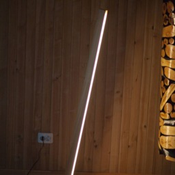 Floor Lamp Dimmable Light Wooden Standing Lamp Led 140 cm Or 55 Inch Height - thumbnail 2