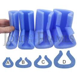 Protective Picture Frame Corners Blue Pe Foam Moving Storage Furniture Baby Proofing - Suitable For 15mm 60mm Widths - thumbnail 2