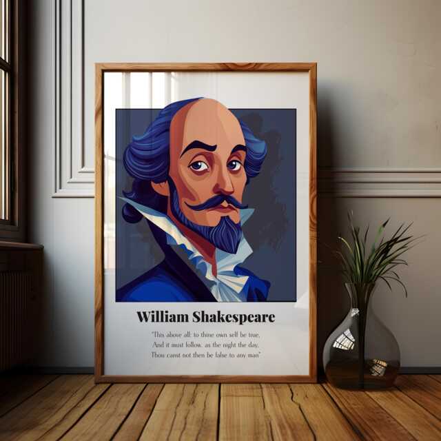William Shakespeare Quote Poster Literary Art Print - image 1