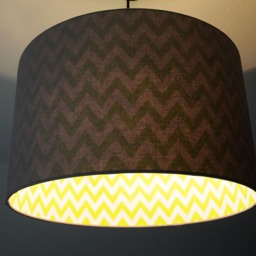 "Lampshade ""stonegray - Lime Green" - thumbnail 2
