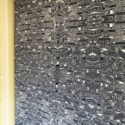 Indigo Noren Curtain, Japanese Custom, Oriental Style Long, Doorway Curtains, Restaurant Entrance Panels - thumbnail 2