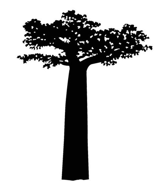 Baobab Tree Wall Decal Madagascar Decor With Birds & Lemurs - image 1
