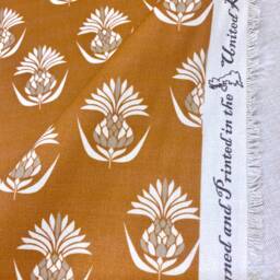 1023. Ananas Burnt Orange 100% Cotton Cushion Cover, Various Sizes - thumbnail 3