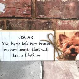 Pet Memorial, Cat Dog Handmade Personalised Plaque, Photograph Frame, Remembrance, Memorial Gift - thumbnail 3
