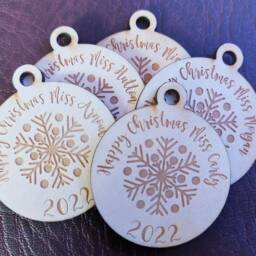 Personalised Wooden Christmas Tree Decoration - thumbnail 2