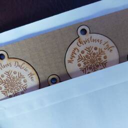 Personalised Wooden Christmas Tree Decoration - thumbnail 4