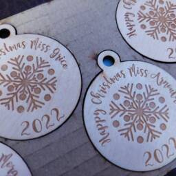 Personalised Wooden Christmas Tree Decoration - thumbnail 3