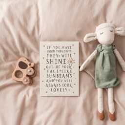 If You Have Good Thoughts, Roald Dahl, Nursery Print, Kids Bedroom, Girl, Boy, Playroom Wall Art, Unframed, A1/A2/A3/A4/A5, Quote Print - thumbnail 3