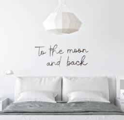 To The Moon & Back Sign Wire Words, Valentines Day Gift For Him Her Bedroom Decor Wall Art, Hangings Home Couple Gifts - thumbnail 1