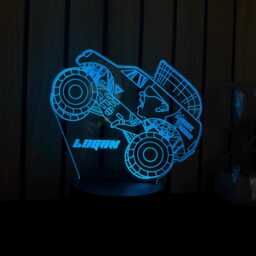 Mohawk Warrior Led Night Light, Monster Truck Gift, Gifts For Kids, Him, Lights, Bedroom Light - thumbnail 1